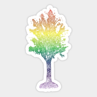 LGBTQIA+ Pride Tree Sticker